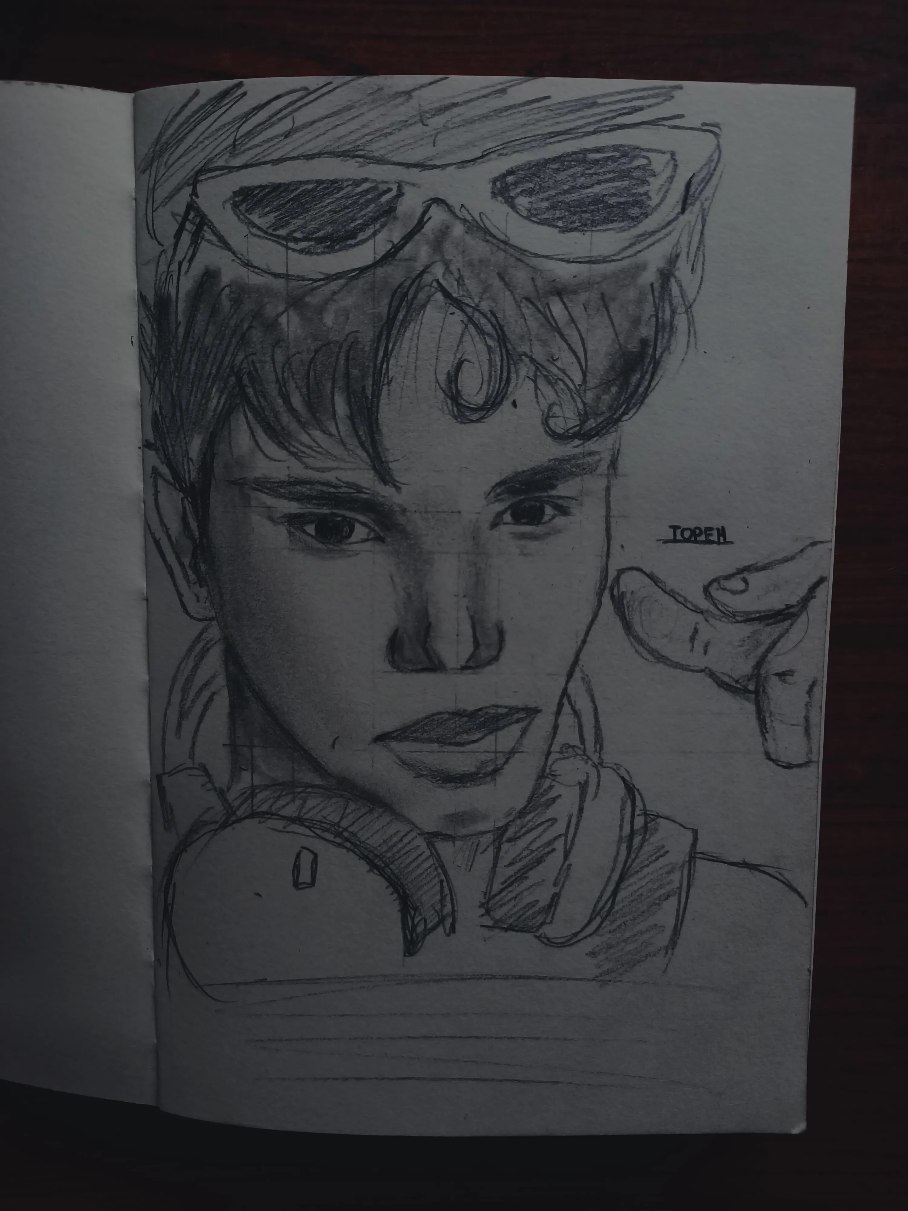 Traditional pencil drawing by TOPEH artist